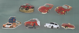 PINS PIN'S AUTO PORSCHE 738  AUTOMOBILE SHELL CARRERA 968 CABRIOLET MARSEILLE LOT 7 PINS DONT 1 AB ARTHUS - Porsche