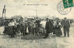 Berck Plage * Vue Sur La Plage * Jeu Château De Sable - Berck