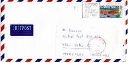 L55916 - Bund - 1996 - 300Pfg. Plusbrief BZ 20 -> ULAN BAATAR (Mongolei) - Enveloppes - Oblitérées