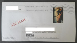 165.USA 2007 USED AIRMAIL COVER TO INDIA WITH STAMPS  . - 2001-10
