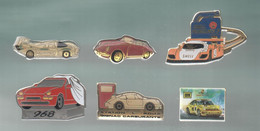 PINS PIN'S AUTO PORSCHE 742 AUTOMOBILE 968 RALLYE IUK LE MANS 962 ROUX GIGNAC 968 CABRIOLET LOT 6 PINS DONT 1 AB ARTHUS - Porsche