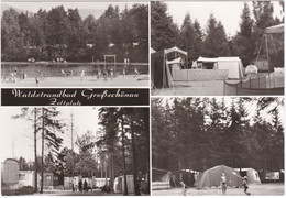 DC3872 - Ak Großschönau Waldstrandbad Zeltplatz Camping Kinder Federball - Grossschoenau (Sachsen)