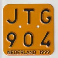 License Plate-nummerplaat-Nummernschild Moped-wheelchair Nederland-the Netherlands 1999 - Plaques D'immatriculation