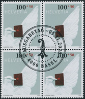 Suisse - 2020 - Tag Der Briefmarke • Basel - Viererblock - Ersttag Stempel ET - Gebruikt