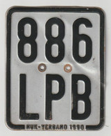 License Plate - Nummerplaat: Moped-bromfiets Plaatje 1990 Germany - Duitsland (D) - Plaques D'immatriculation