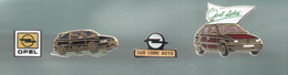 PINS PIN'S AUTO OPEL 745 AUTOMOBILE  ASTRA LOGO SUD LOIRE AUTO LOT 4 PINS - Opel