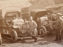Courlandon Marne 51! 1916 Camion Des Sapeurs  Photo Ancienne Négatif 1ère Guerre Mondiale Militaire Matériel - Guerre, Militaire