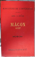 ANCIEN PLAN DE MACON OUEST 1894 LIBRAIRIE HACHETTE MINISTÈRE DE L’INTÉRIEUR - Europe