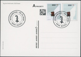 Suisse - 2020 - Tag Der Briefmarke • Basel - Bildpostkarte - Combo FDC ET - Lettres & Documents