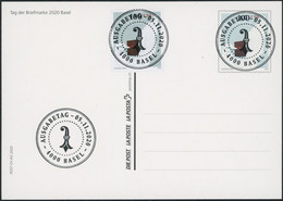 Suisse - 2020 - Tag Der Briefmarke • Basel - Bildpostkarte - Combo FDC ET - Ersttag Voll Stempel - Brieven En Documenten