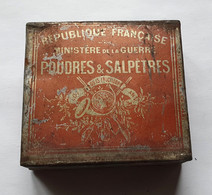 Ancienne Boite Poudre De Chasse Vide Ministere De La Guerre - Poudres Et Salpêtres - Equipement
