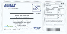 Niederlande 2021 Schiedam Retour - Label Mit Zollerklärung Brother Recycling Centre Umweltschutz - Lettres & Documents