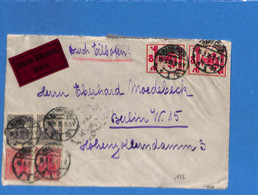 Allemagne Reich 1920 Lettre Durch Eilboten De Hannover (G4252) - Brieven En Documenten
