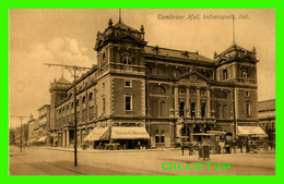 INDIANAPOLIS, IN - TOMLINSON HALL - ANIMATED PEOPLES -  PUB. BY IMPORT POST CARD CO - - Indianapolis