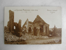 MILITARIA - HENIN LIETARD - L'église - Weltkrieg 1914-18