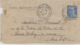FRANCE - GANDON N° 718A / AVIS De RECEPTION - Tarif 1-3-47- 4,50F - Cartas