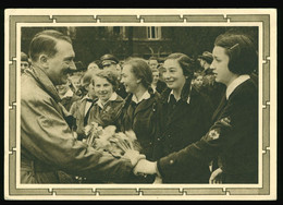 Propaganda GA Ganzsache P278/03 Adolf Hitler Mit Mädchengruppe, Gelaufen Mit SST Berlin Reichshauptstadt 20.4.1939 - Postwaardestukken