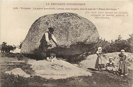 - Finistère - Ref-F08- Trégunc - La Pierre Tremblante " Pierre Des Cocus " - Megalithe - Megalithes - - Trégunc