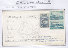 USA Driftstation ARLIS-II Cover  24 May 61 (DRB153) - Stations Scientifiques & Stations Dérivantes Arctiques