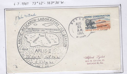 USA Driftstation ARLIS-II Cover  4 July 61 Signature Station Leader (DRB153A) - Stations Scientifiques & Stations Dérivantes Arctiques