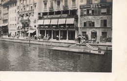 Carte-Photo. Luzern  Gross Schlächterei Bell - Hotel Des Alpes - Luzern