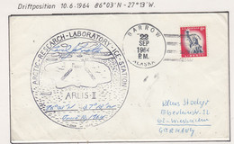 USA Driftstation ARLIS-II Cover June 10 1964 Signature Station Leader (DRB156A) - Forschungsstationen & Arctic Driftstationen