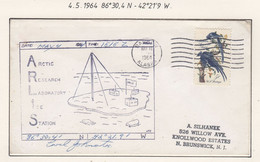 USA Driftstation ARLIS-II Cover 4 May 1964 Signature Station Leader (DRB157A) - Estaciones Científicas Y Estaciones Del Ártico A La Deriva