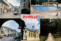 RUMILLY MAIRIE PISCINE ARCADES NOTRE DAME DE L'AUMONE PONT BRANIANT 1974 - Rumilly