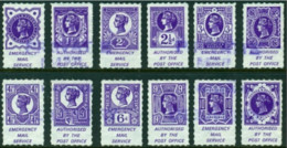 -GB-1971-"Strike Mail Labels" Cancelled - Altri