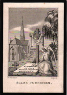 1 GRAVURE Rosalie Joséphine Bocquout Epouse De Jos De Meyer Décédée 1874  Eglise De Berchem  Printer Vandennest - Overlijden