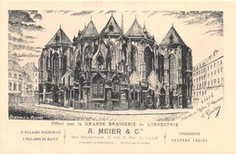 LILLE - Abside Eglise St Maurise (dessinateur A. Goulon) Offert Par La Grande Brasserie De L'Insdustrie A. MEIER & CIE - Lille