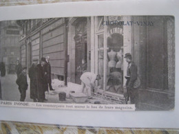 CPA.   1910  PARIS Inondé. Les Commerçants Font Murer Le Bas De Leurs Magasins. - Inondations