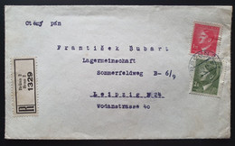 Böhmen Und Mähren 1943, Reko Brief MiF, BRÜNN BRNO Gelaufen LEIPZIG Sonderstempel - Covers & Documents