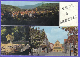 Carte Postale 68. Munster Mairie Et Lac Du Fischboedle  Très Beau Plan - Munster