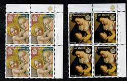 San Marino 2021 Christmas Noel Natale Weihnachten 2v In Quartine  Complete Set ** MNH - Unused Stamps