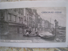 CPA.   1910  PARIS Inondé.  Quais Des Grands Augustins. - Inondations