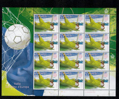 San Marino 2021 Sport Soccer Football Calcio Italia Vincitrice EURO 2020 1v In Minifoglio Complete Set ** MNH - Unused Stamps