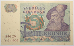 Suède - 5 Kronor - 1976 - PICK 51c.4 - NEUF - Svezia