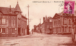 Cpa De  Yerville - Route De Rouen - - Yerville