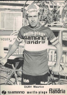 CARTE CYCLISME - Dury Maurice - Equipe Flandria - Cyclisme