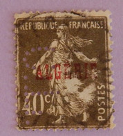 ALGERIE YT 20 TYPE SEMEUSE OBLITERE PERFORE   ANNÉES 1924/1925 VOIR 2 SCANS - Used Stamps