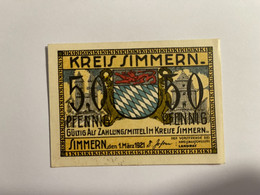 Allemagne Notgel Simmern 50 Pfennig - Collections