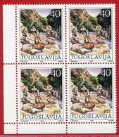 YUGOSLAVIA 1986 Rugovo Dance Block Of 4 MNH / **.  Michel 2189 - Unused Stamps