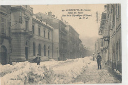 73 Savoie - Albertville - Rue De La République L'hiver  La Poste     GHA - Albertville