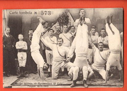 ZEA-20  TRES RARE Cully Lavaux Société Fédérale De Gymnastique Fondée En 1875 1910 ANIME.Photo Guignet Lausanne Non Circ - VD Waadt