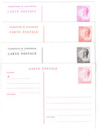 1980 - 4 Cartes Postales - Grand-Duc Jean. - Commemoration Cards