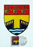 ► Carte Maximum Card # STADTBREDIMUS 1981- Luxembourg # Blason ,Armoirie, Wappen ,Coat Of Arms # - Ecusson, Héraldisme - - Maximum Cards