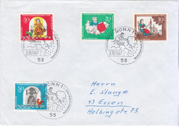 Germany Deutschland 1967 FDC Wohlfahrtsmarken Wohlfahrtsmarke, Fairy Tale Tales, Frau Holle, Canceled In Bonn - 1961-1970