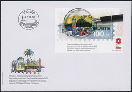 Suisse - 2021 - Helvetia - Block - Ersttagsbrief FDC ET - Ersttag Voll Stempel - Briefe U. Dokumente