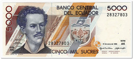 ECUADOR,5000 SUCRES,1995,P.128b,UNC - Ecuador